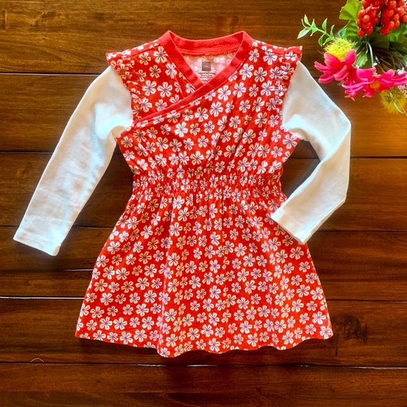 Tea Collection Other - TEA COLLECTION WORN 1X FIT FLARE WRAP DRESS FLORAL